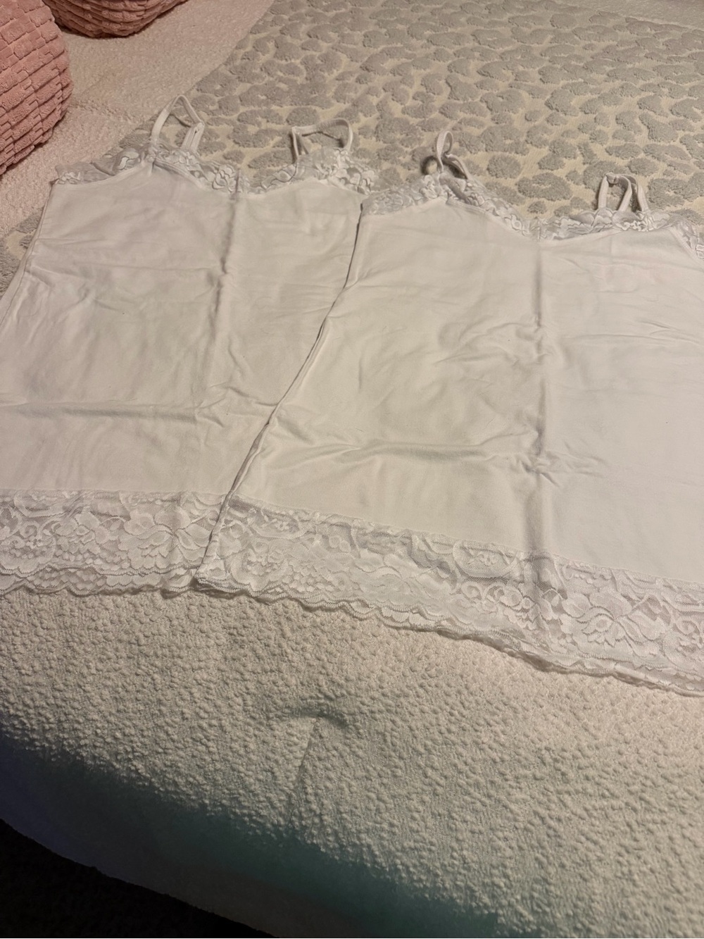 torrid White Lace-Trim Camisole Slip